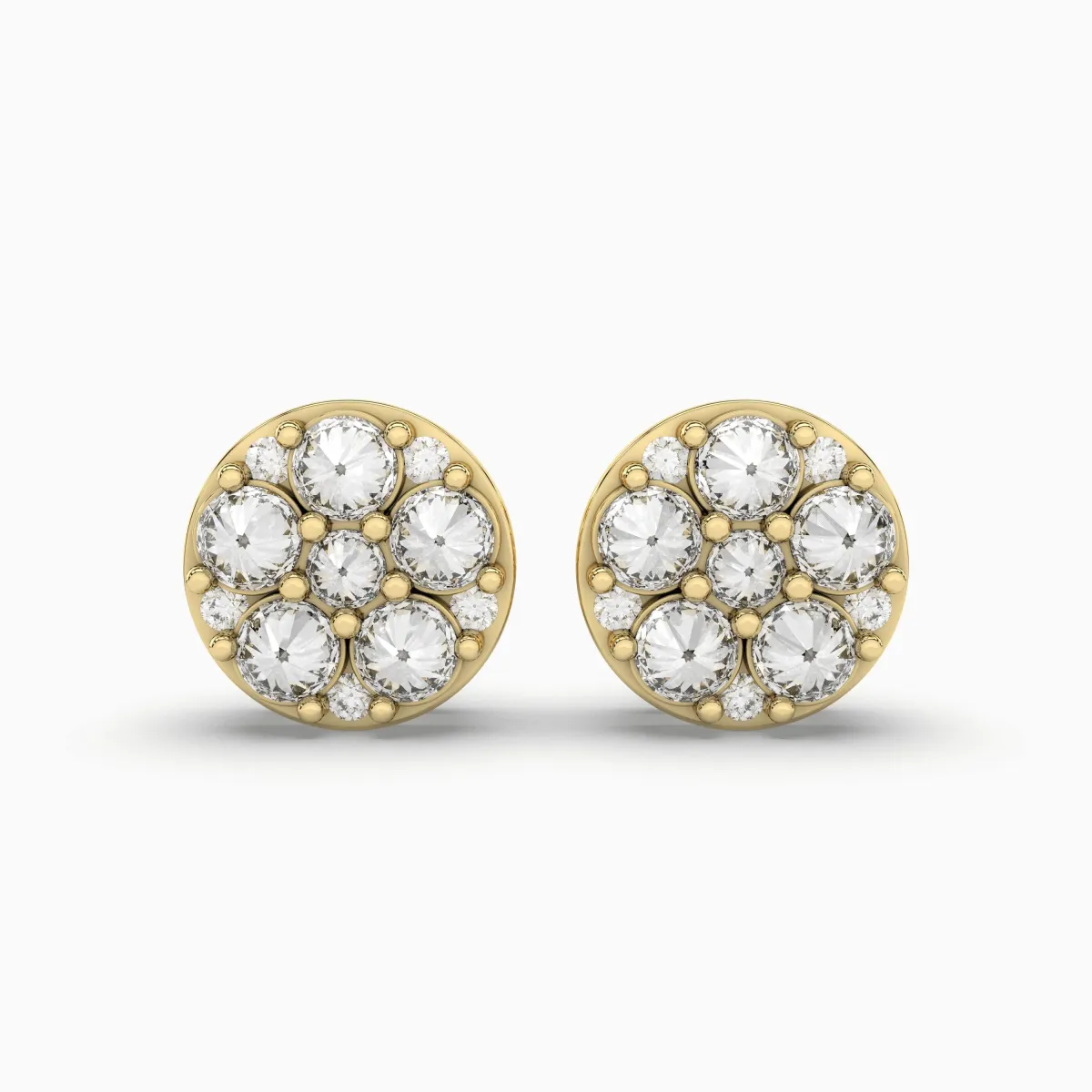 Round Solitaires Office Wear Earrings