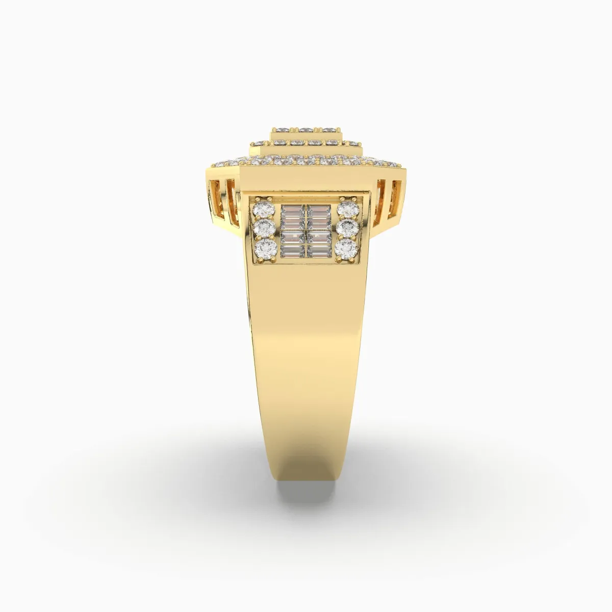 Natural Diamond Cluster Ring