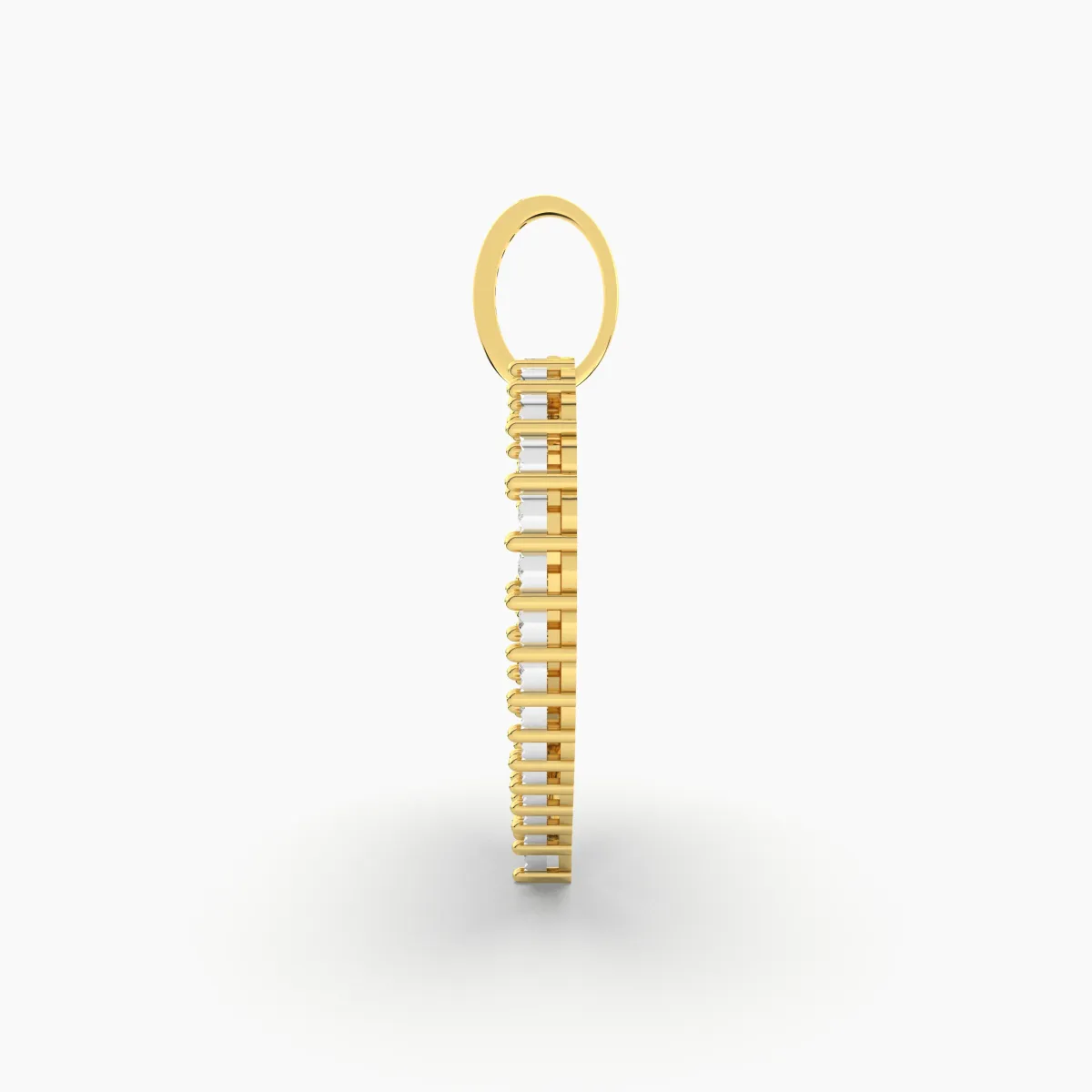 Natural Round Diamond Studded Heart Pendant