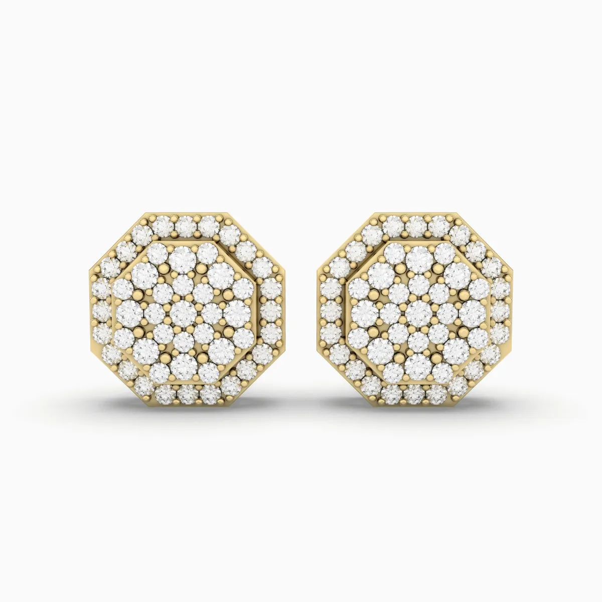 Natural Diamond Dainty Stud Earrings For Womens