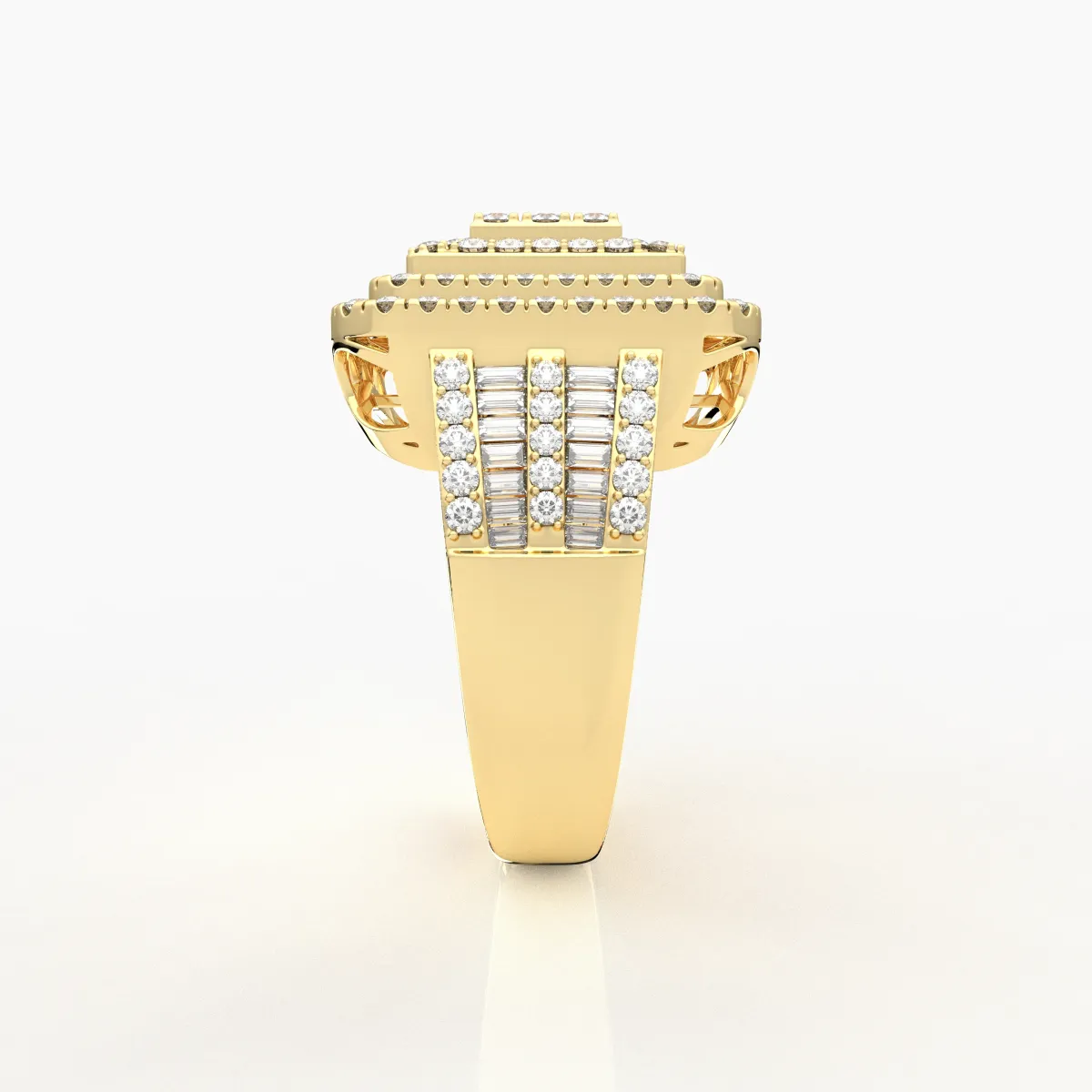 Diamond Men's Sterling Ring
