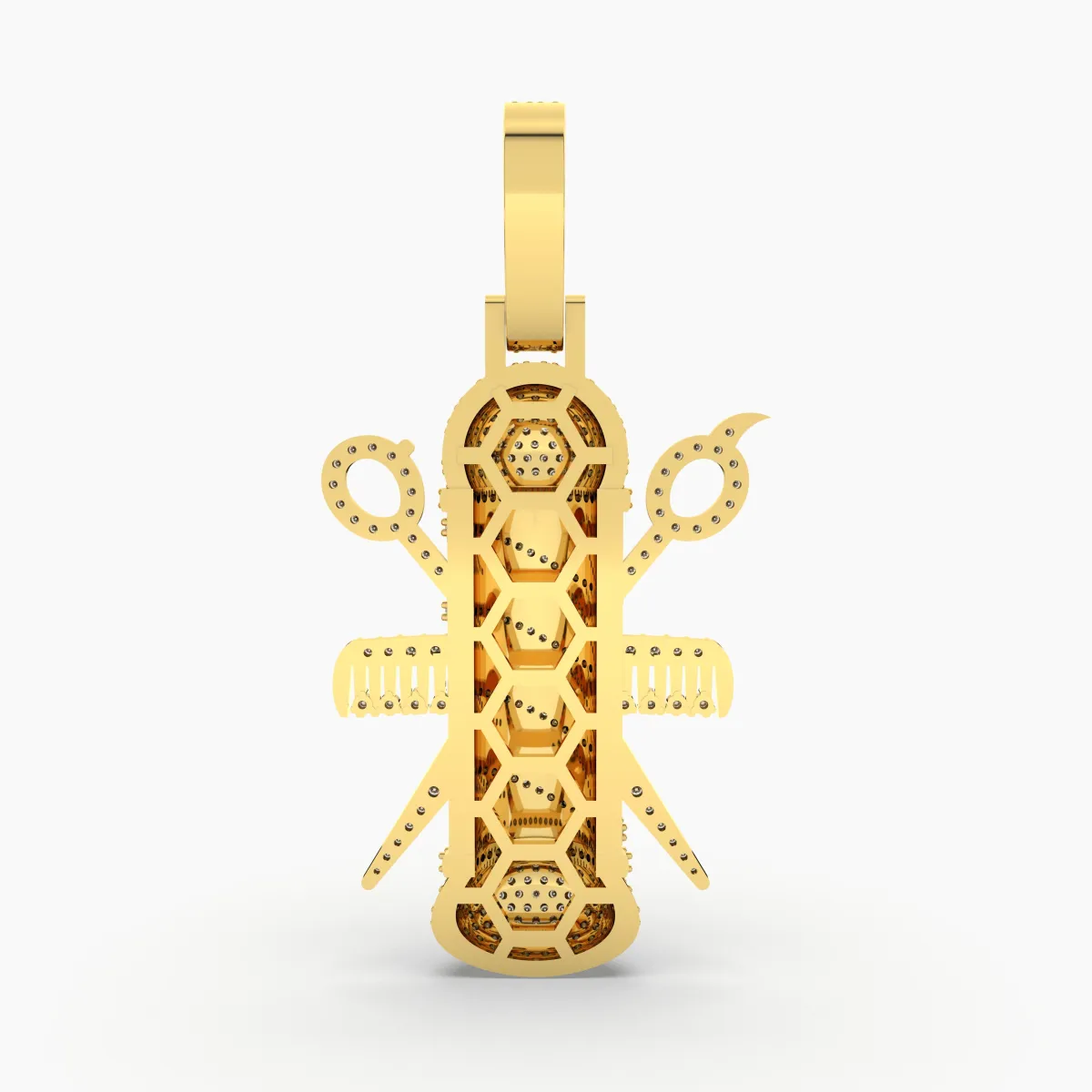 Barber Pole Charm Pendant