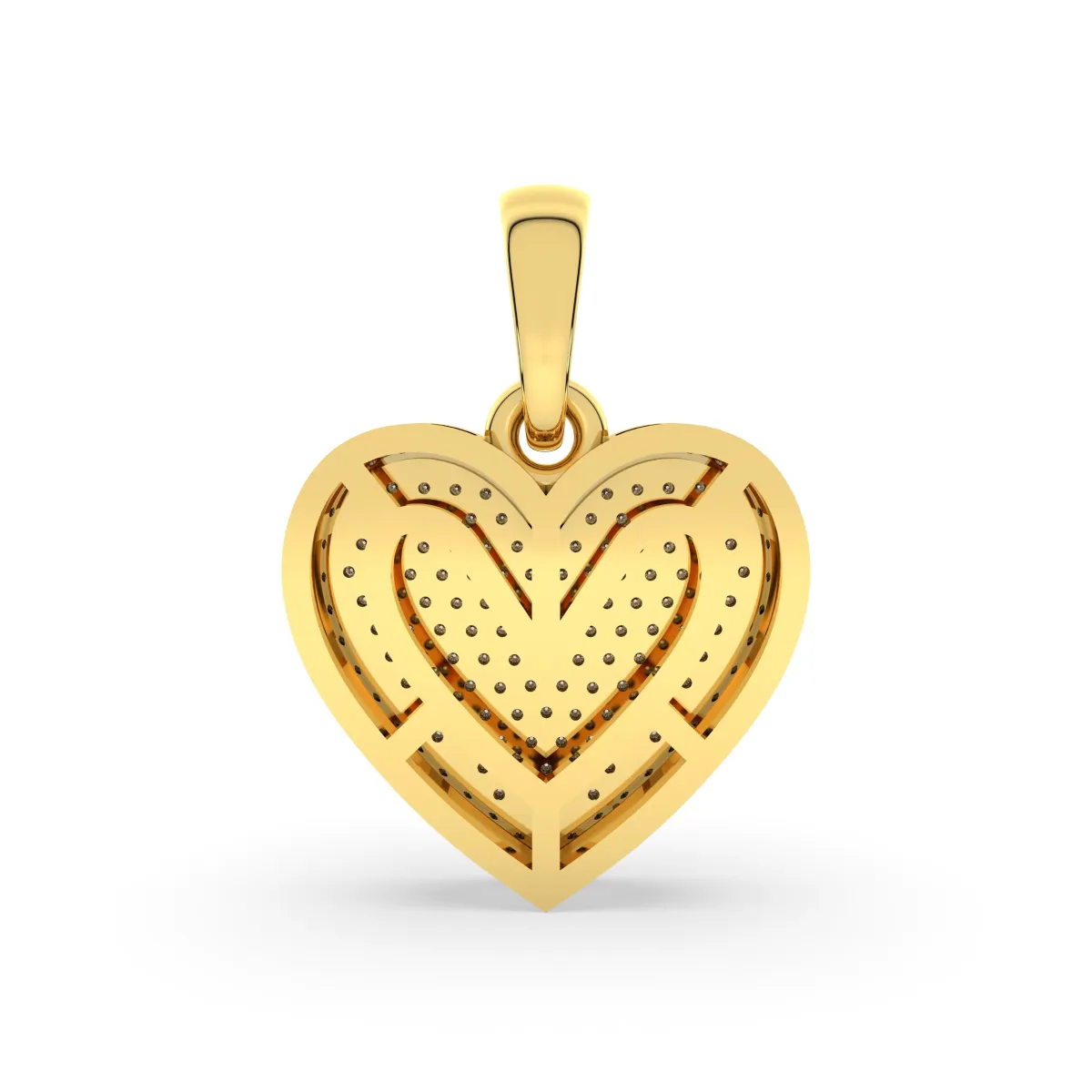 Heart-Shaped Natural Diamond Pendant