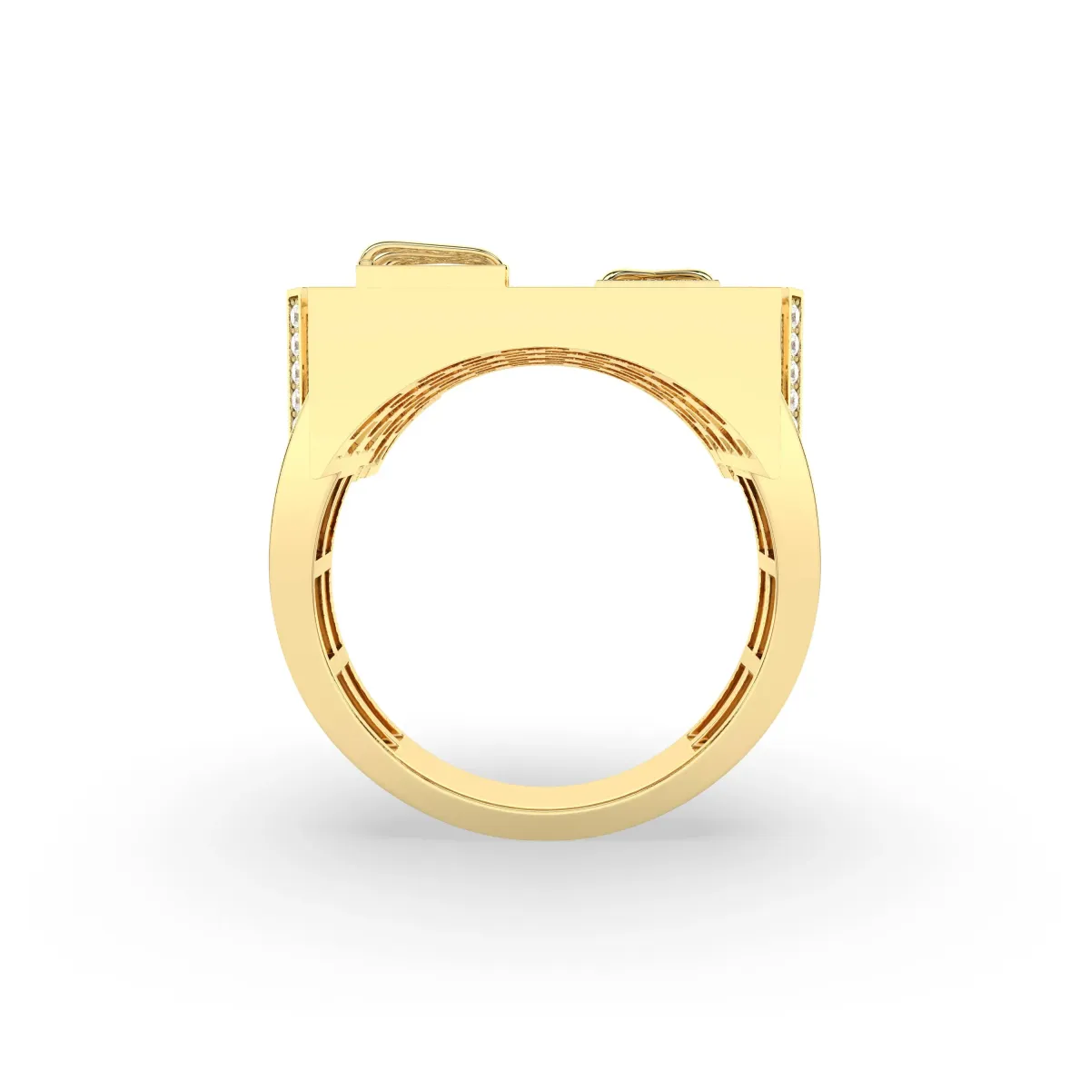 Alva Mens Trap House 1.39 CT Natural Diamond Ring