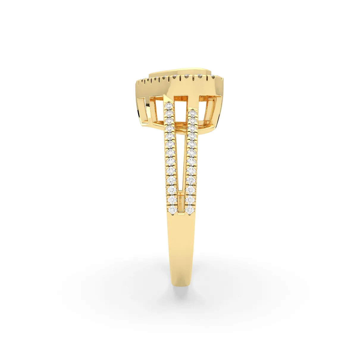 Natural Diamond Heart Engagement Rings