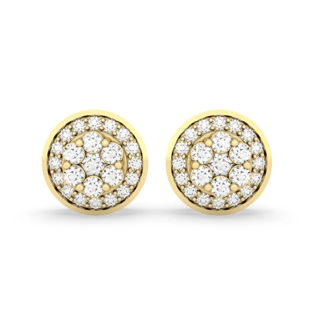Punky 0.23CT.T.W Natural Diamond Stud Earrings