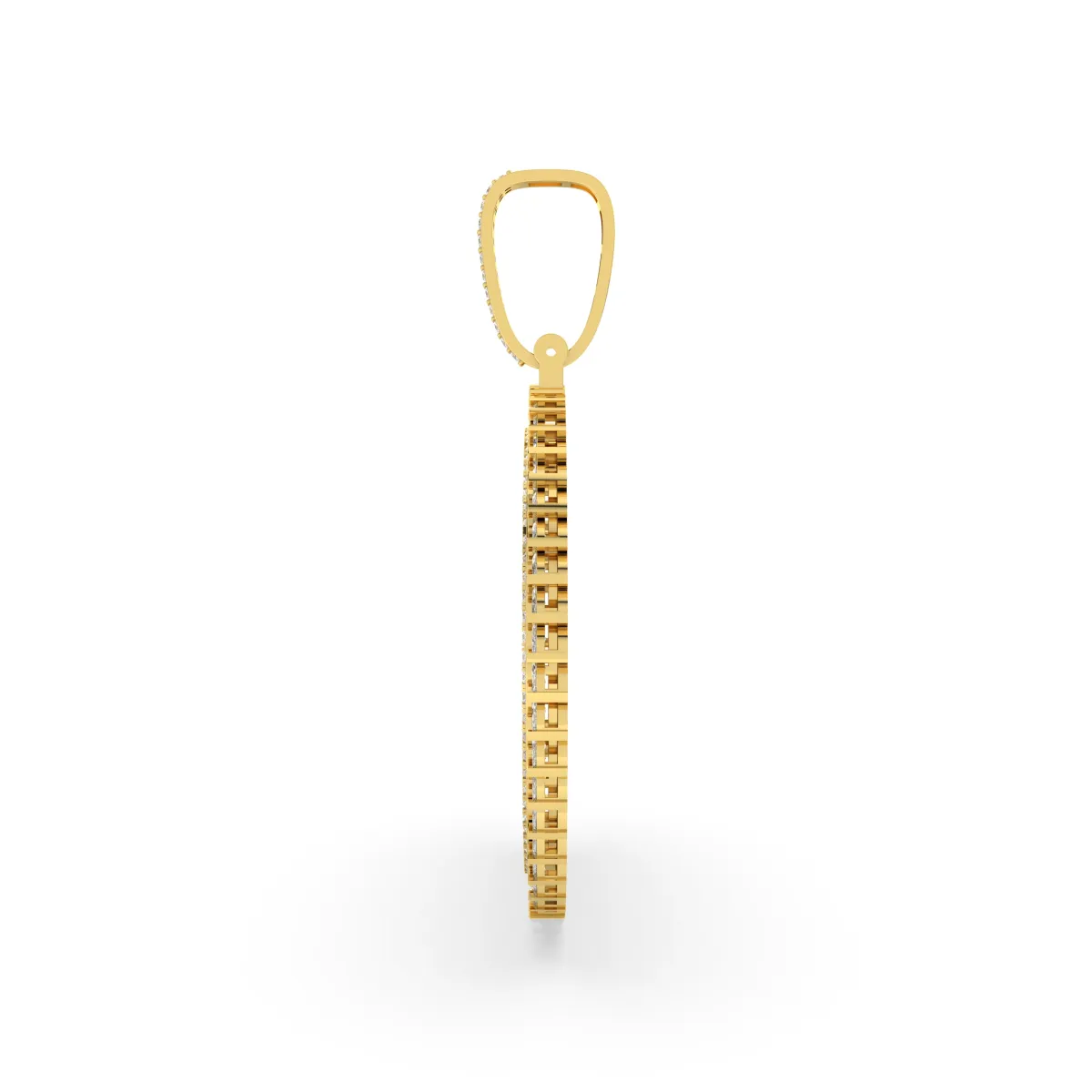 Picture Frame Memory Pendant With Marquise-Cut Diamond Border