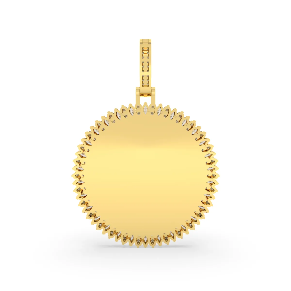 Round Lab Grown Diamond Memory Pendant