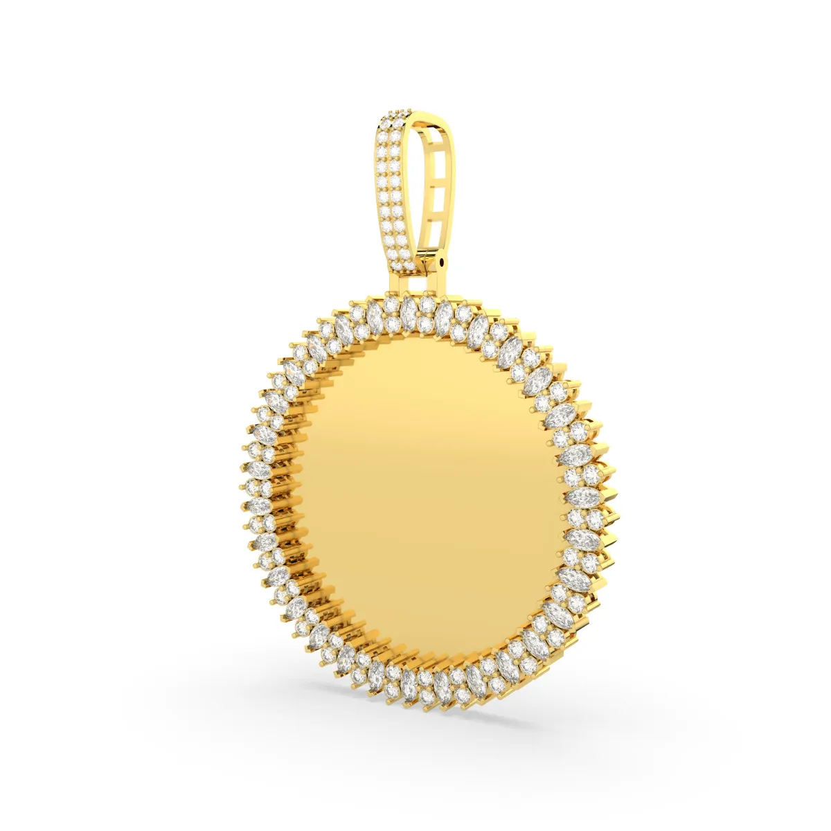 Round Lab Grown Diamond Memory Pendant