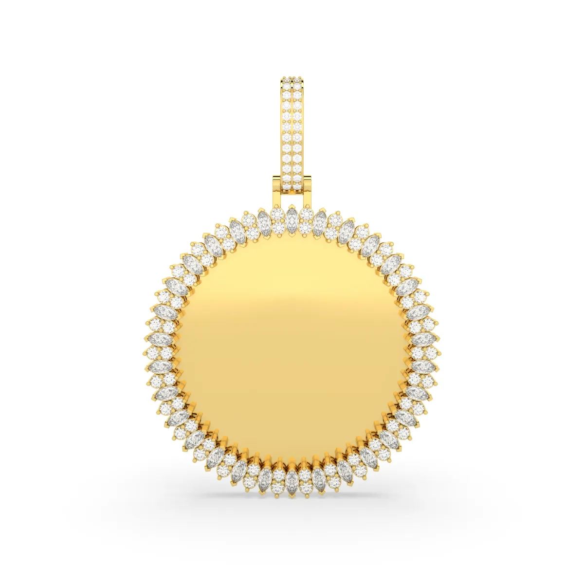 Round Lab Grown Diamond Memory Pendant