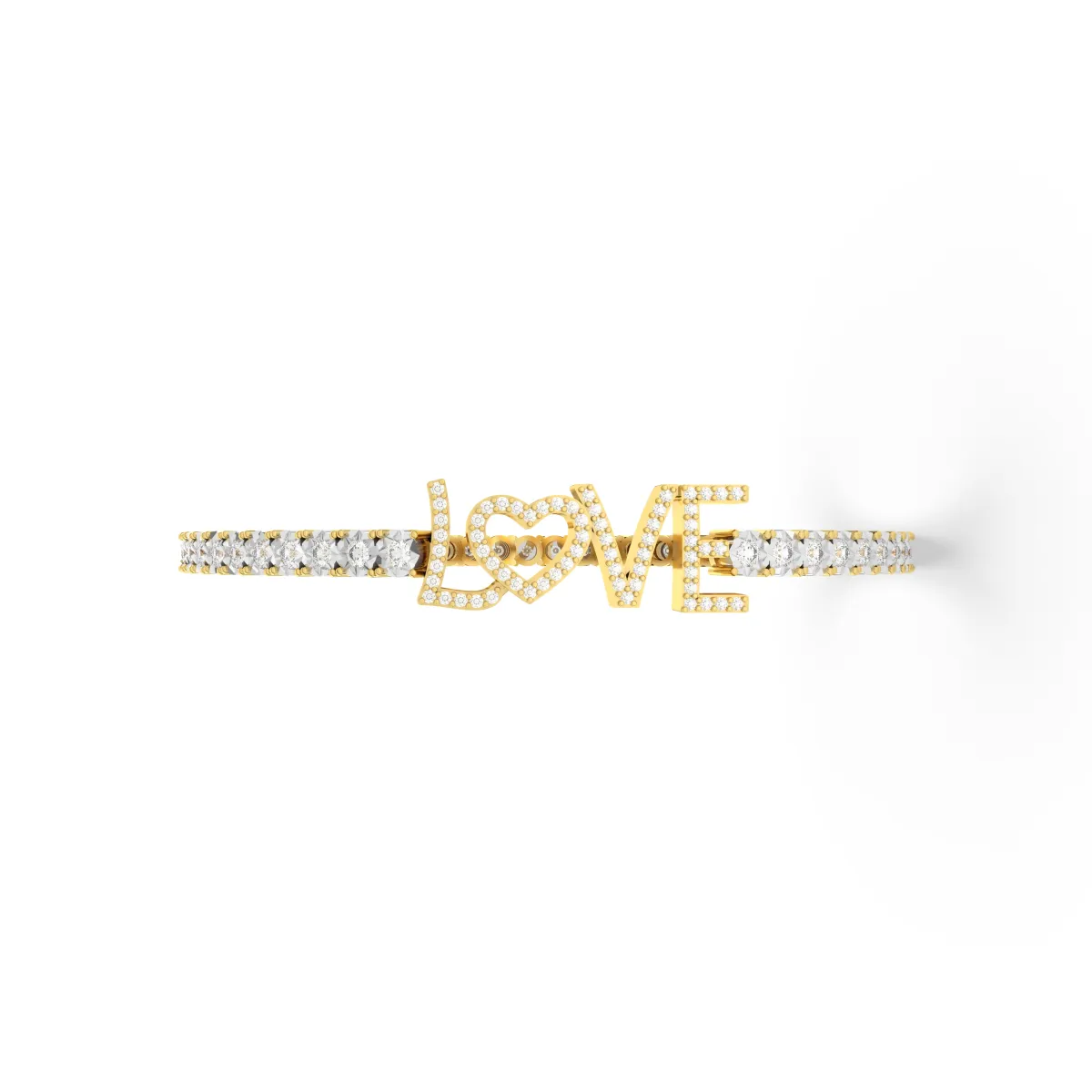 Natural Diamond Tennis Bracelet With A 