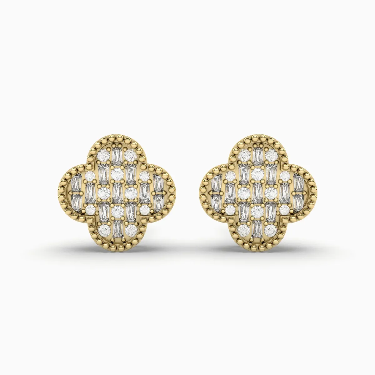 Lovely Blossom Natural Diamond Stud Earring