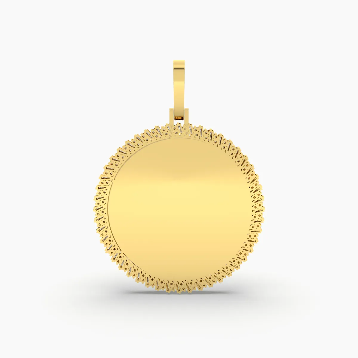 Natural Round Diamond Memory Or Picture Pendant