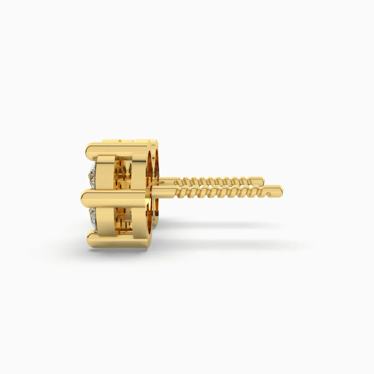 Daily Wear Round Natural Diamond Earrings For Women