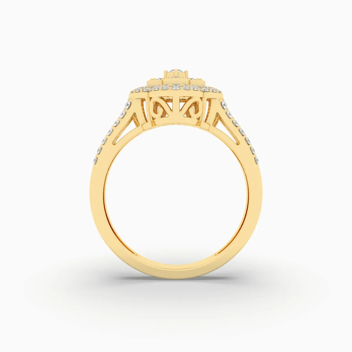 Adira Clover Shape Natural Diamond Ring For Women