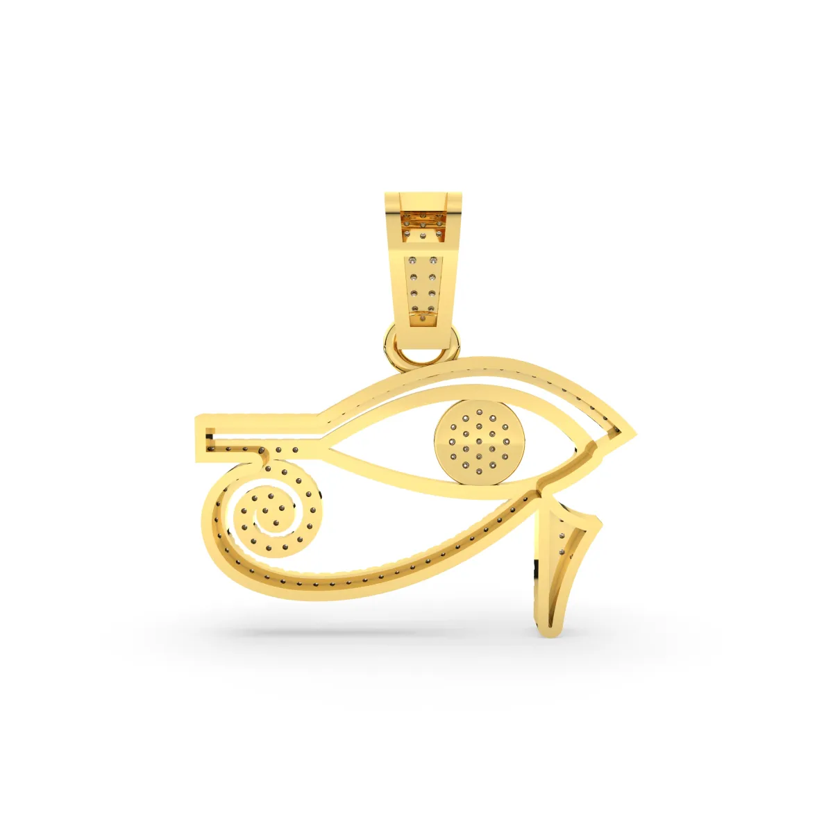 Eye Of Horus Natural Diamond Pendant