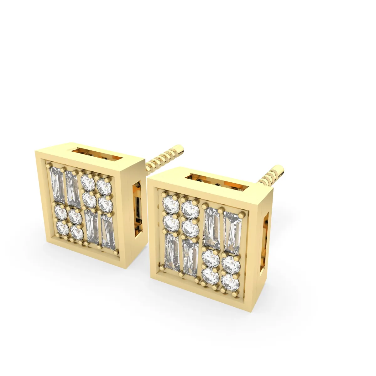 1.15 CT.T.W Natural Diamond Earrings