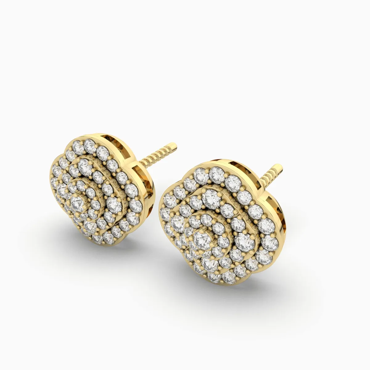 Charming Radiance Natural Diamond Studs Earrings