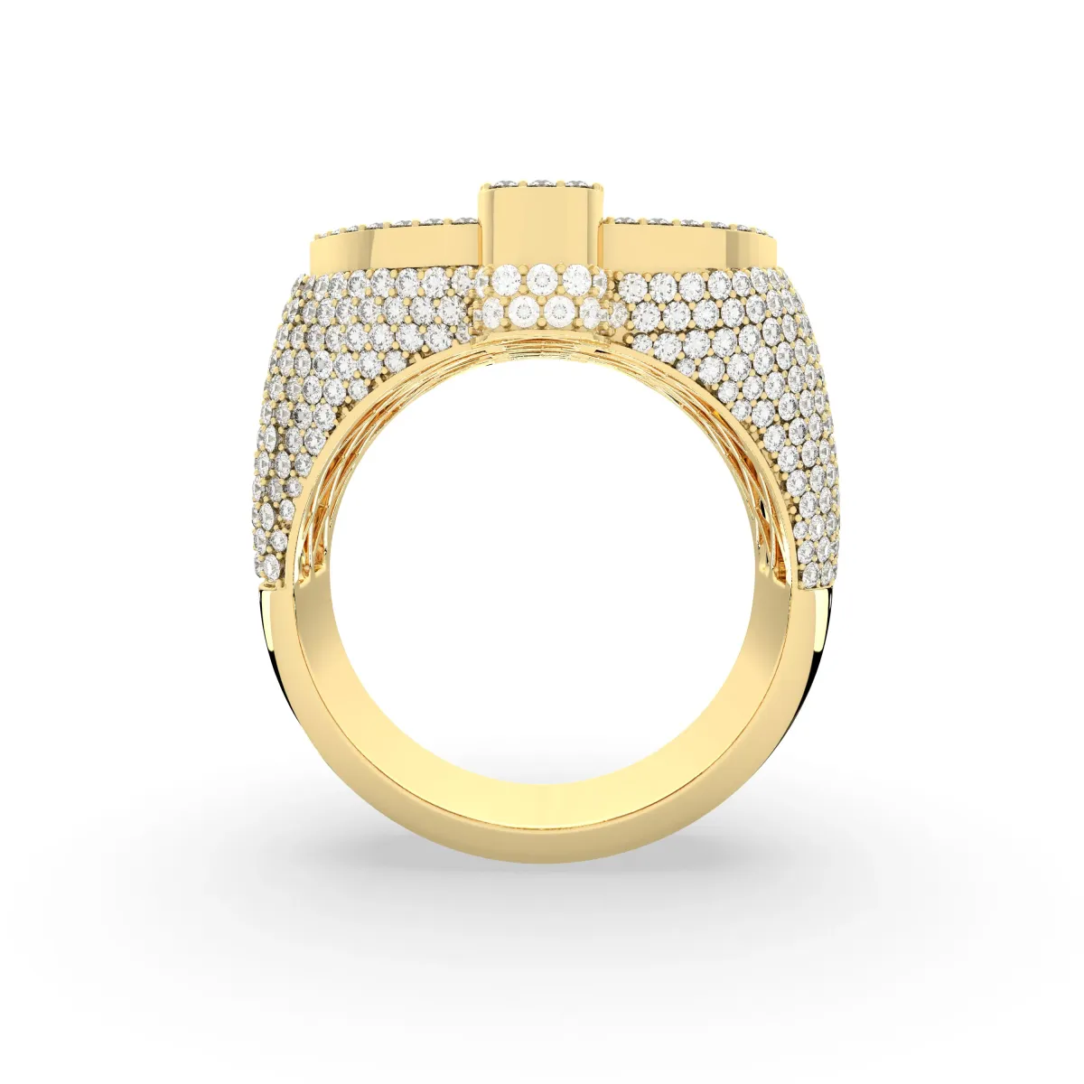 Iced Out Dollar Sign Ring