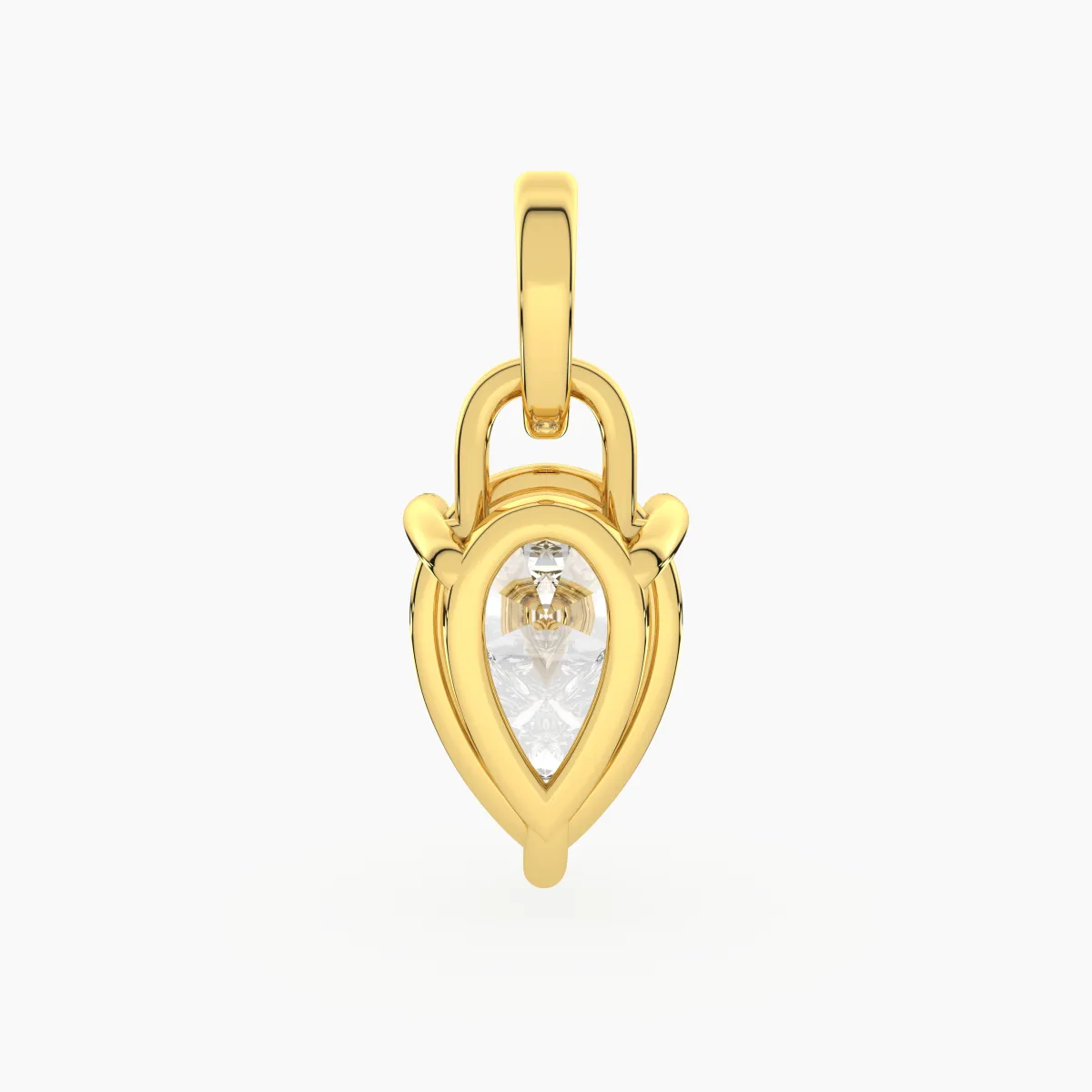 Pear Shaped Lab Grown Diamond Pendant