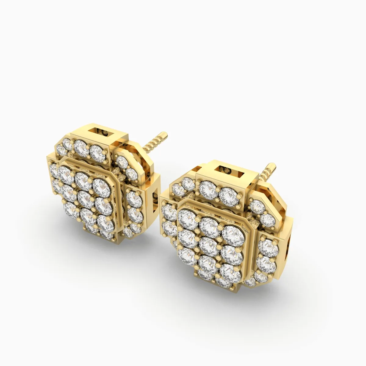 Baguette Dainty Studs Earrings