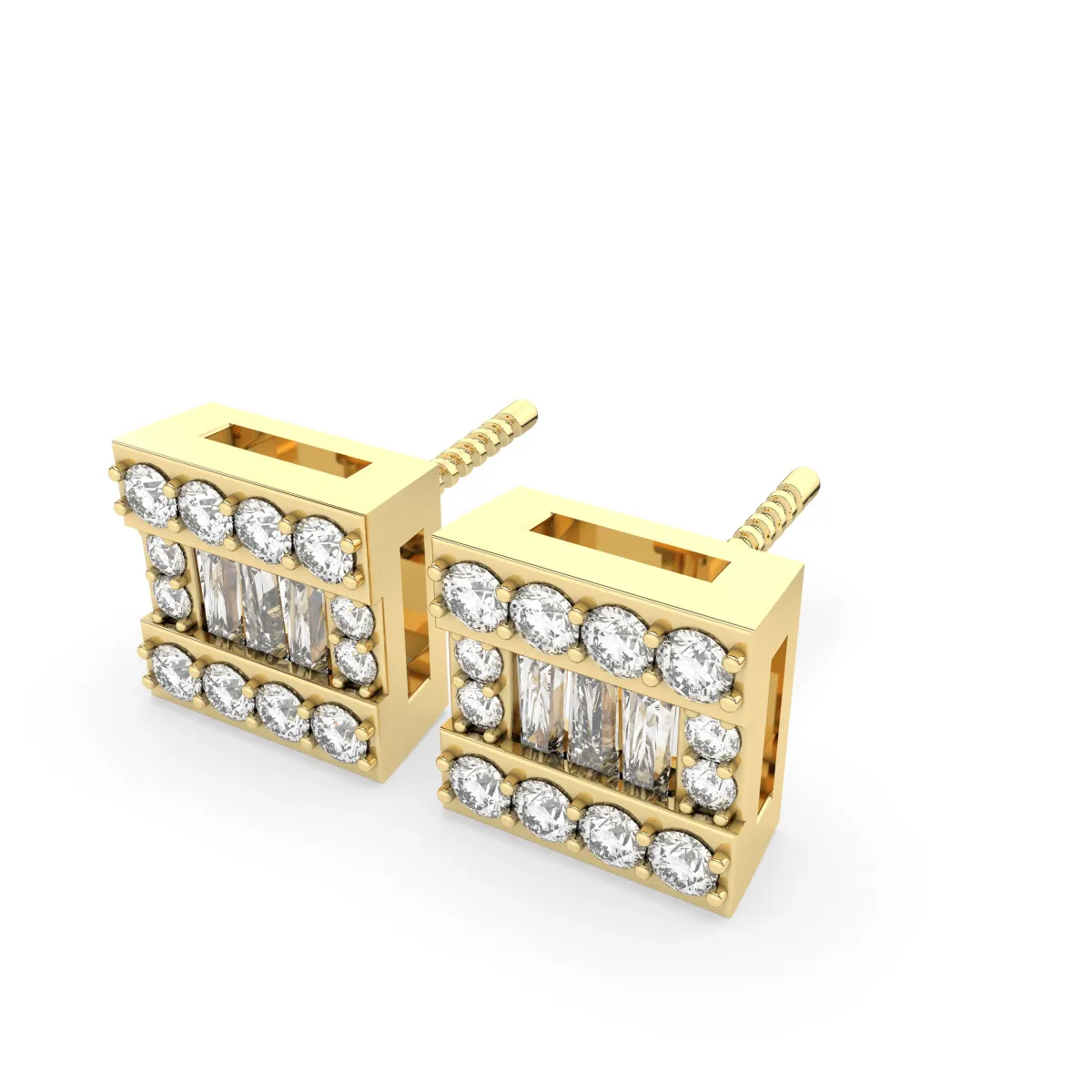 1.32 CT.T.W Natural Diamond Earrings