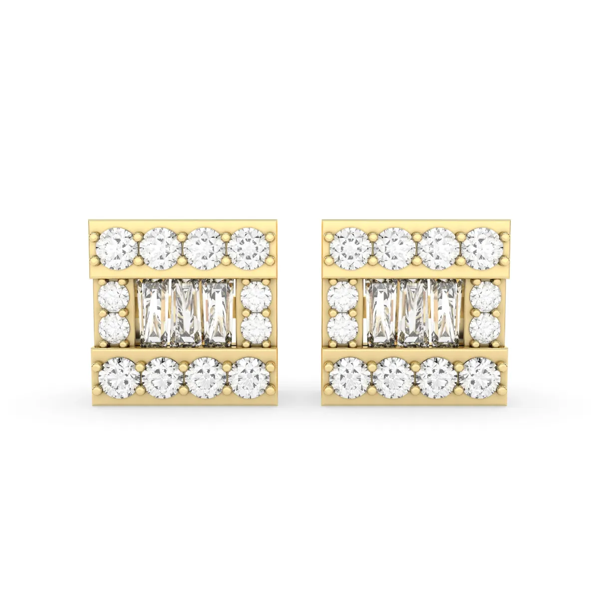 1.32 CT.T.W Natural Diamond Earrings