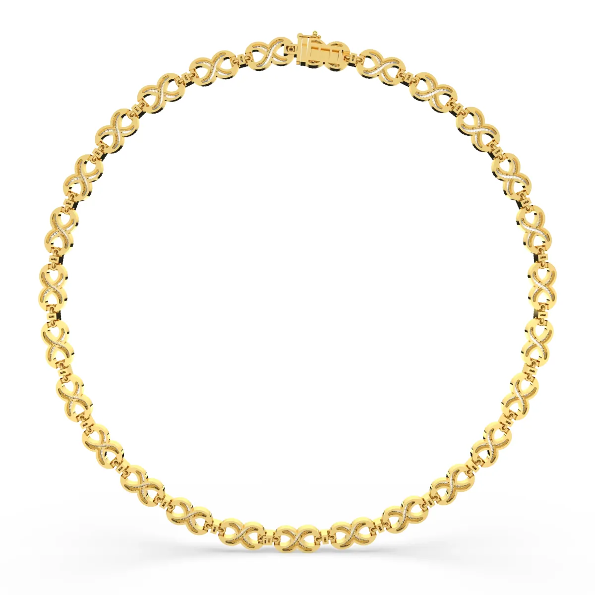 Twisted Wire Infinity Design Necklace
