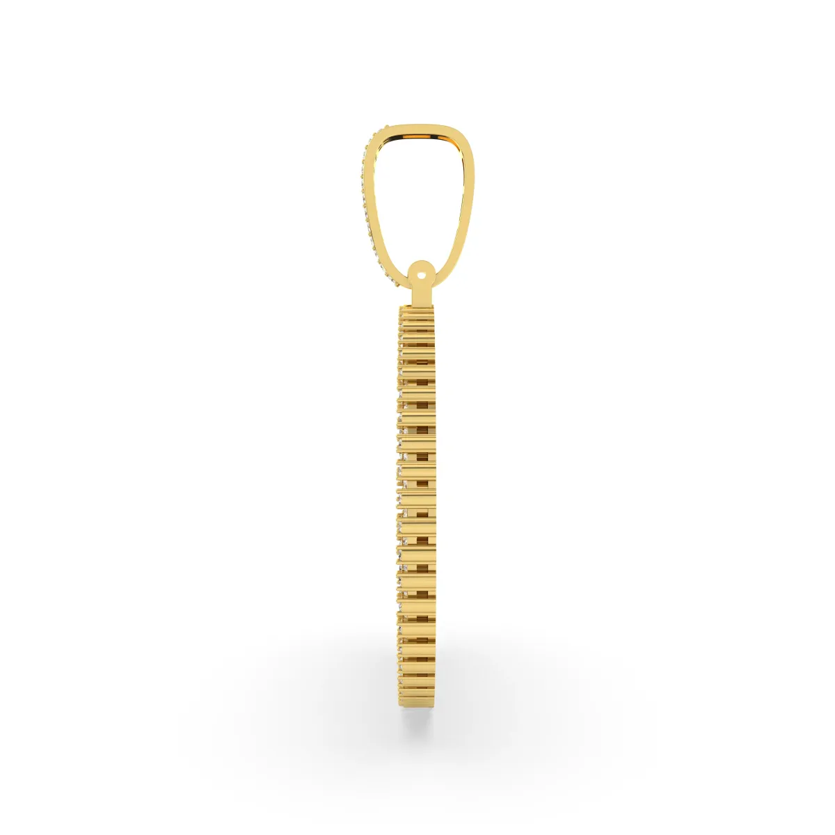 Memory Picture Lab Grown Round Diamond Pendant