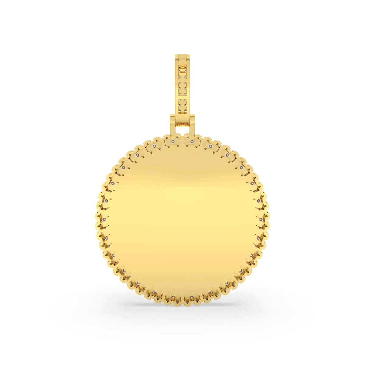 Memory Picture Lab Grown Round Diamond Pendant