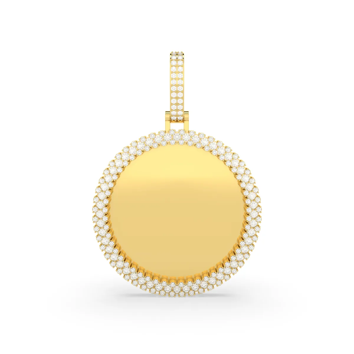 Memory Picture Lab Grown Round Diamond Pendant