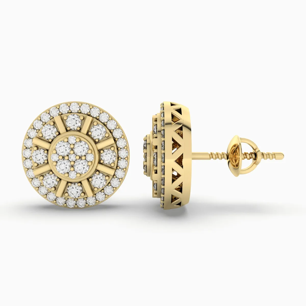 0.4 CT.T.W Round Natural Diamond Earrings