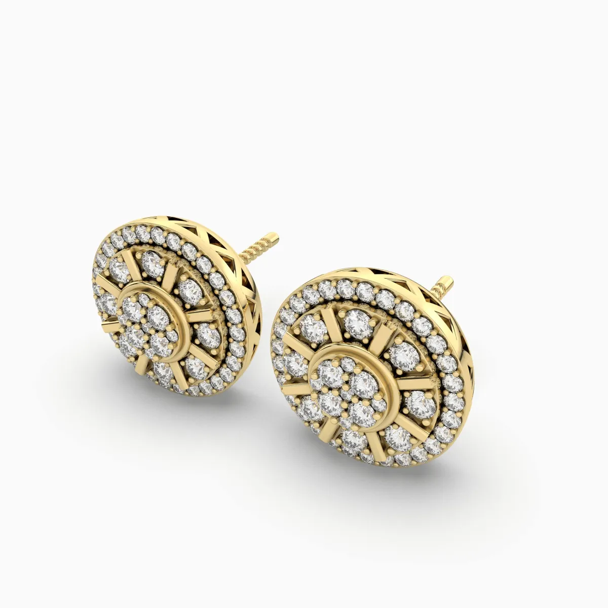 0.4 CT.T.W Round Natural Diamond Earrings
