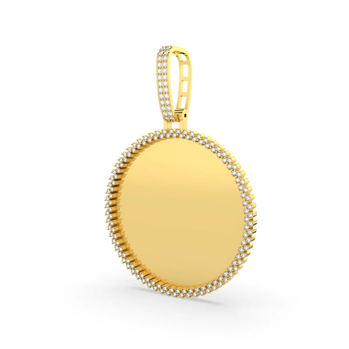 Natural Diamond Memory Picture Pendant