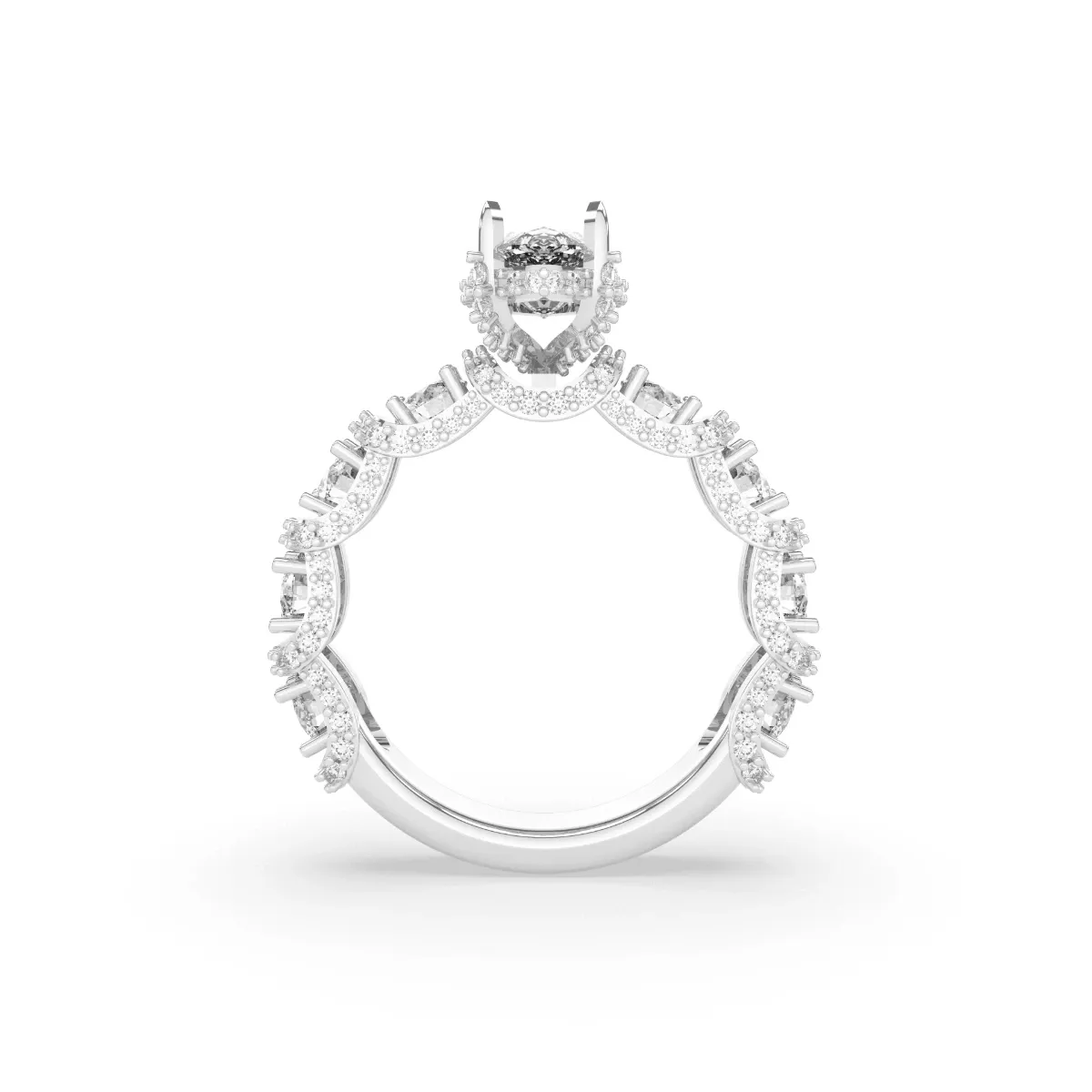 Marquise-Cut Lab Grown Diamond Or Engagement Ring