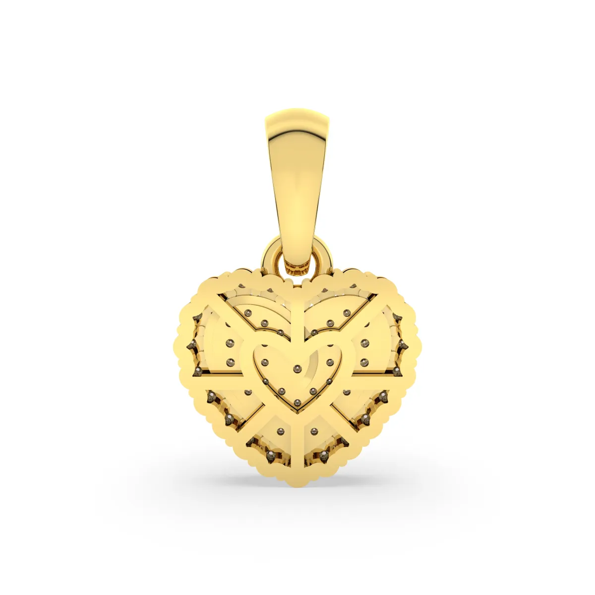 Adorable Heart Natural Diamond Pendant