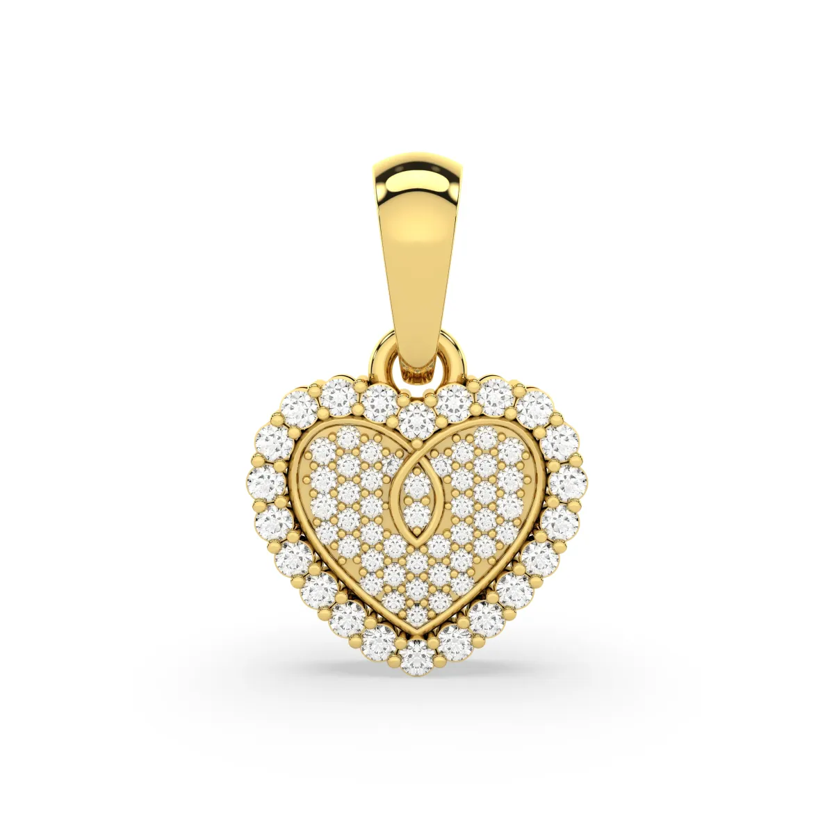 Adorable Heart Natural Diamond Pendant