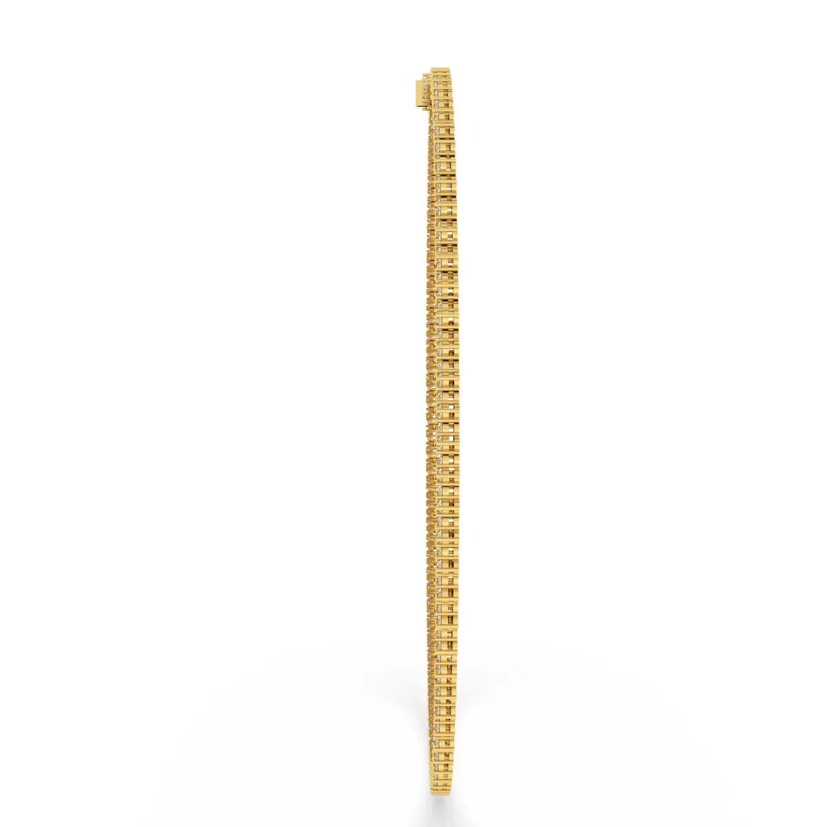 Featuring Round-Cut Natural Diamond Tennis Necklace