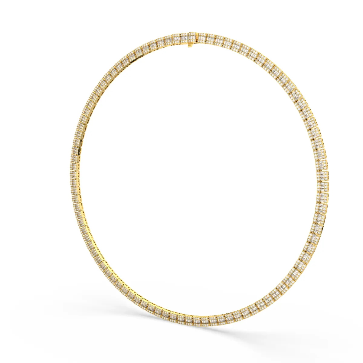 Natural Diamond 11.67 CT Tennis Necklace