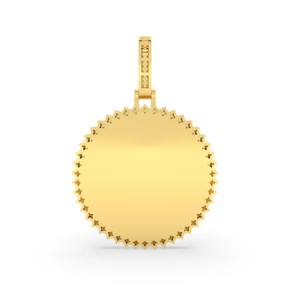 Lab Grown Diamond Customizable Picture Memory Pendant