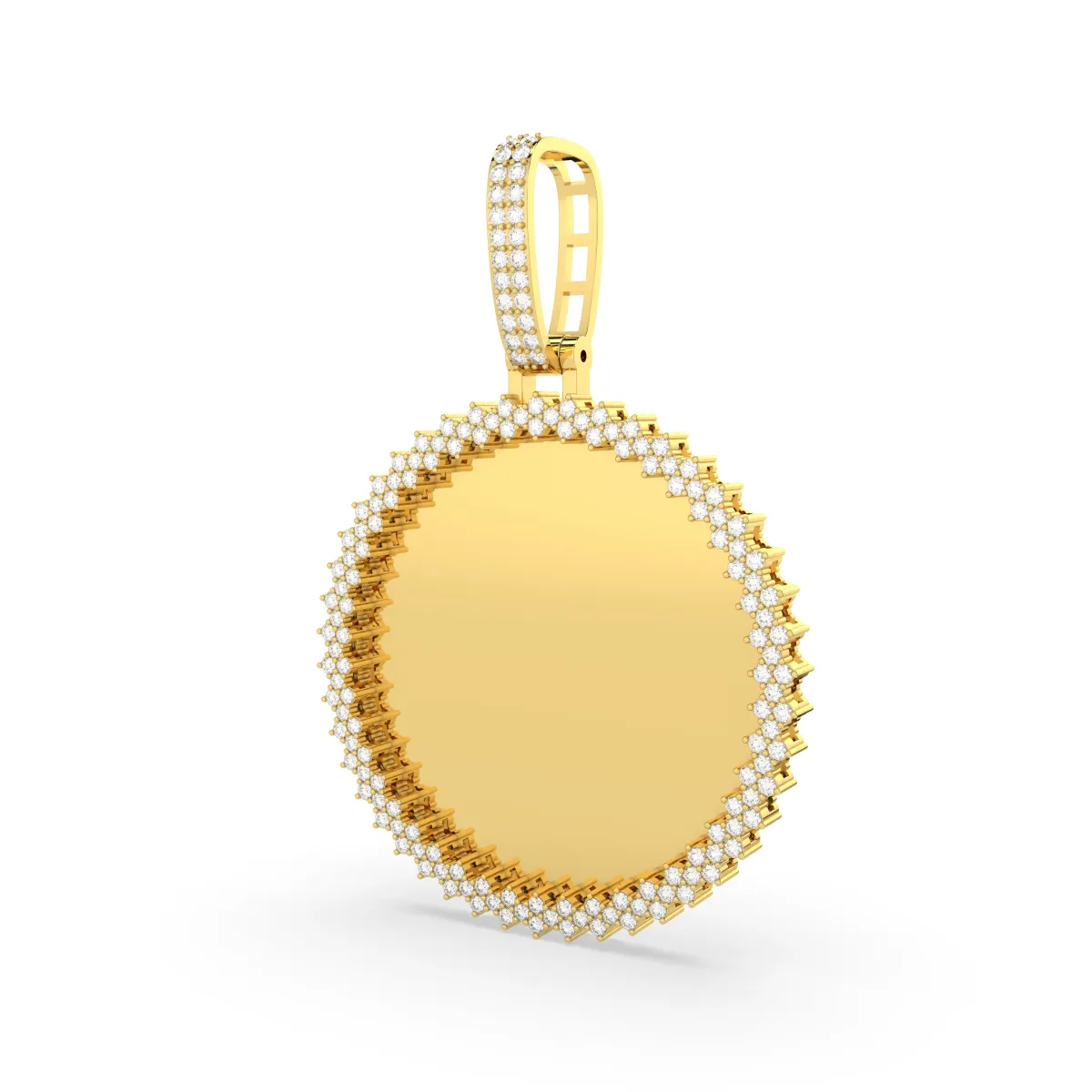 Lab Grown Diamond Customizable Picture Memory Pendant