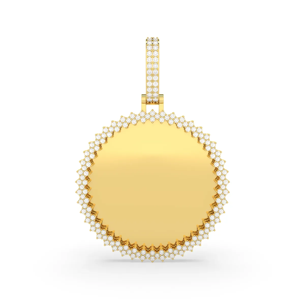 Lab Grown Diamond Customizable Picture Memory Pendant