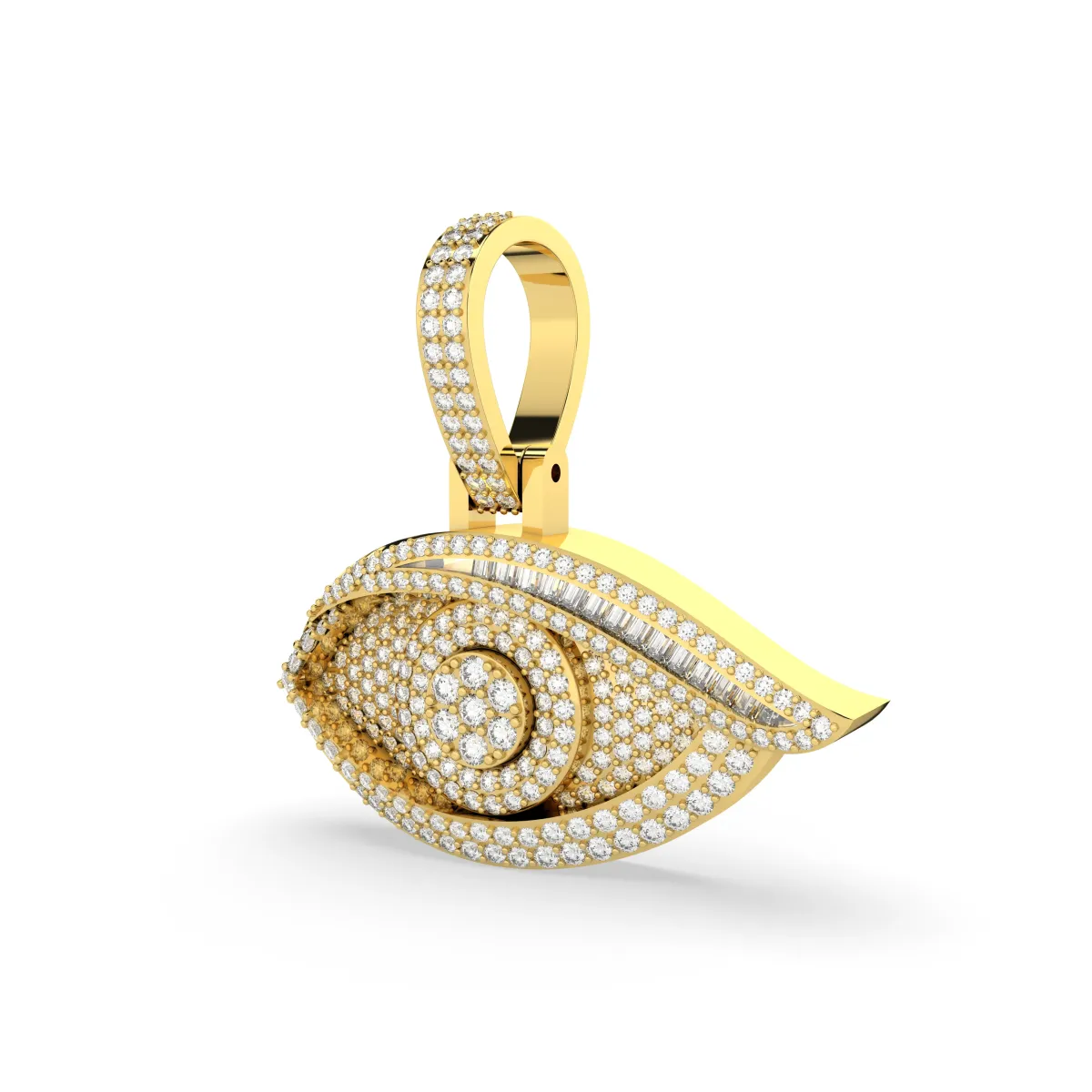 Minimal Evil Eye Pendant