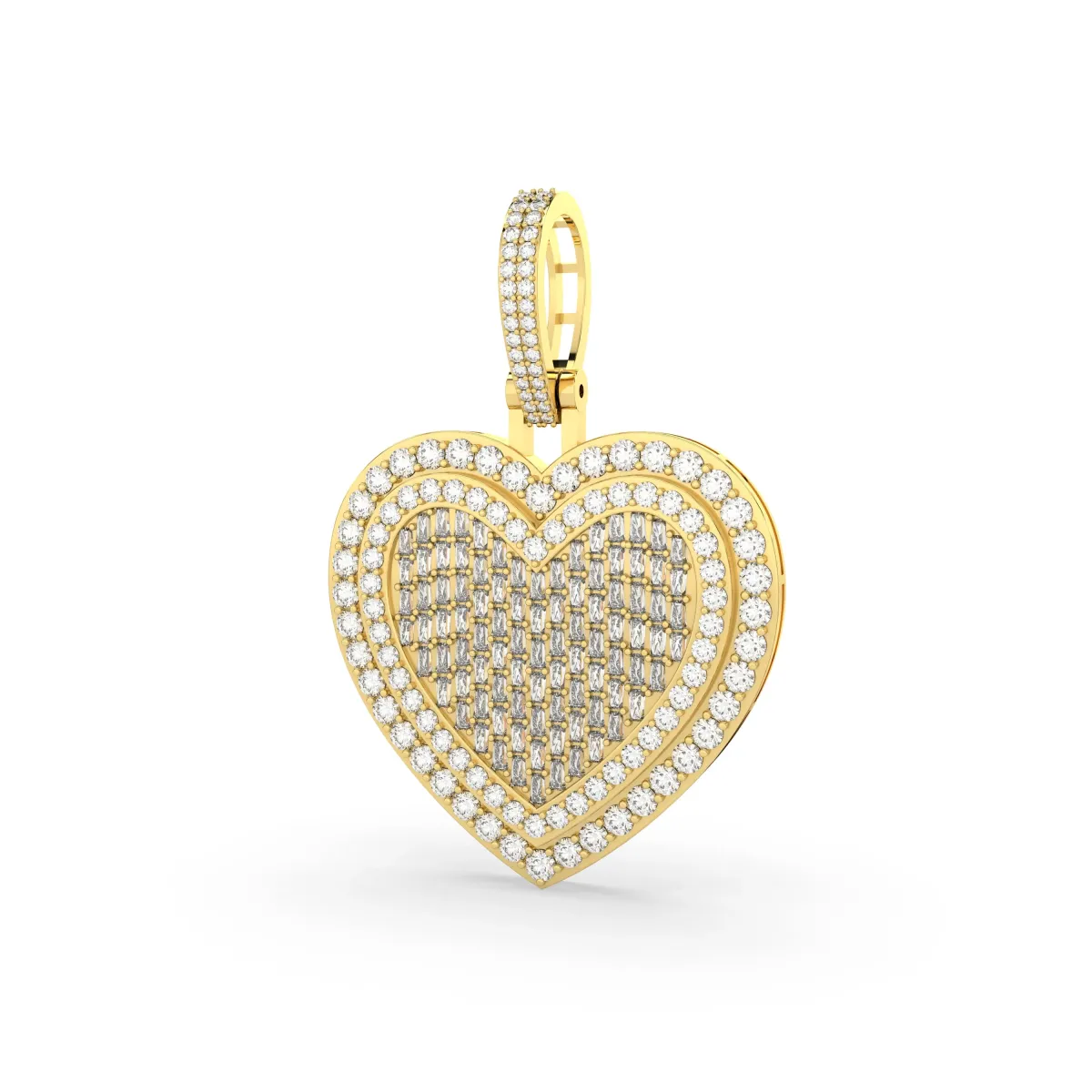 3.86 CT Heart Pendant