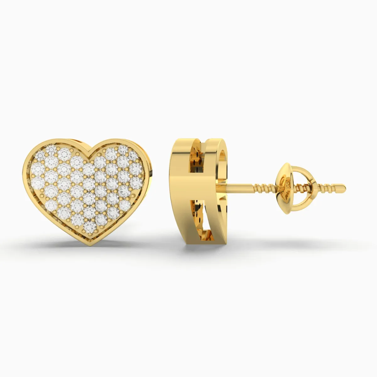 Tilted Love 0.26 CT.T.W Natural Diamond Earring
