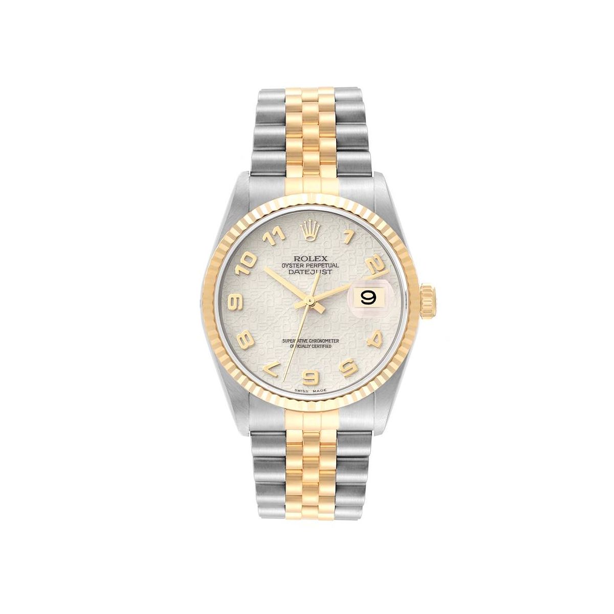 Rolex Datejust Ivory Anniversary Arabic Dial on Jubilee Ref. 16233 1989
