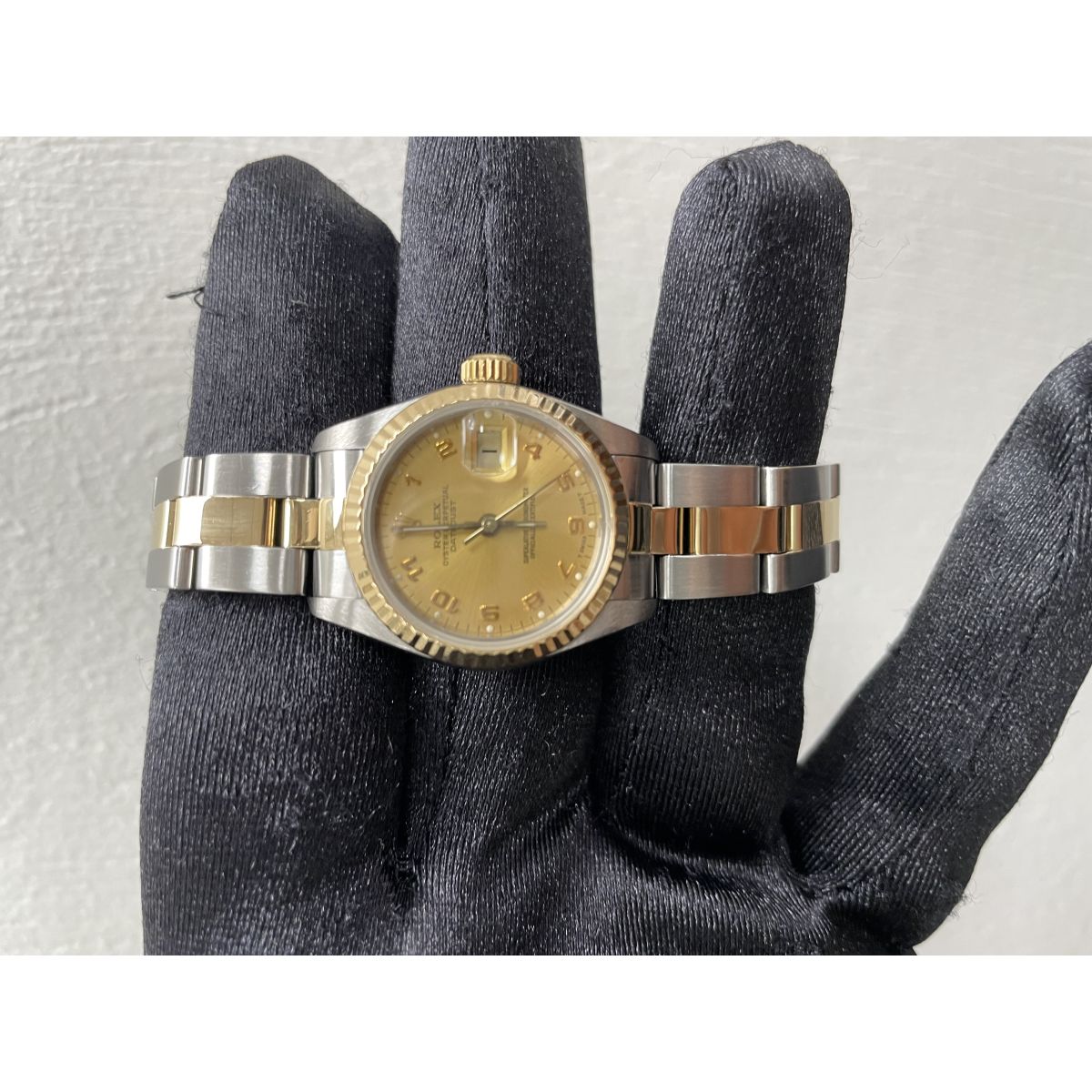 Rolex Datejust Gold Arabic Dial on Oyster Ref. 69173 Papers 1987