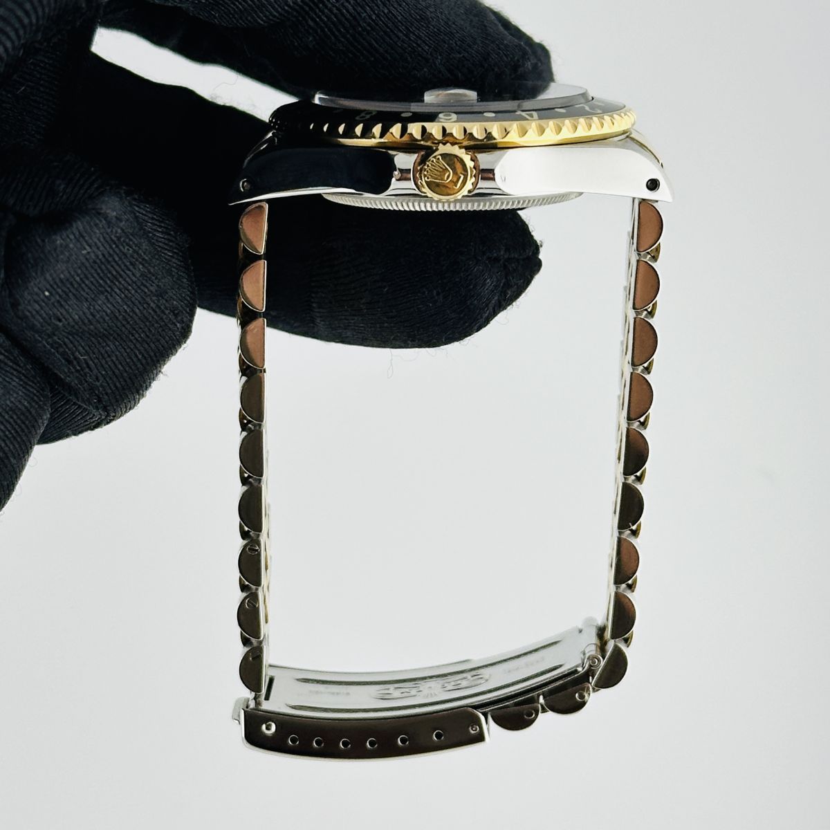 Rolex GMT Master II Black Dial on D Link Jubilee Bracelet Ref. 16713 1993