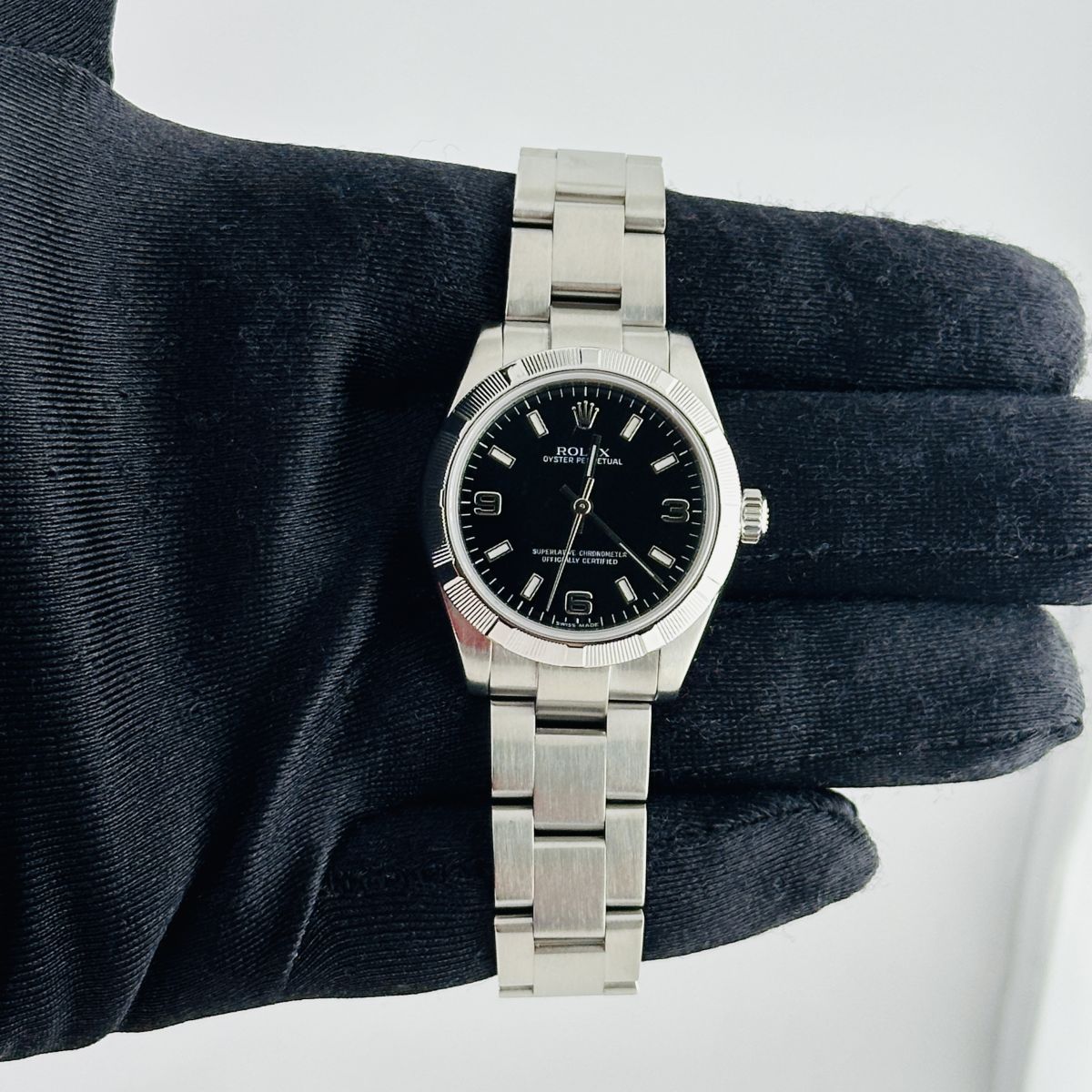 Rolex Oyster Perpetual Black Dial on Oyster Ref. 177210 2007