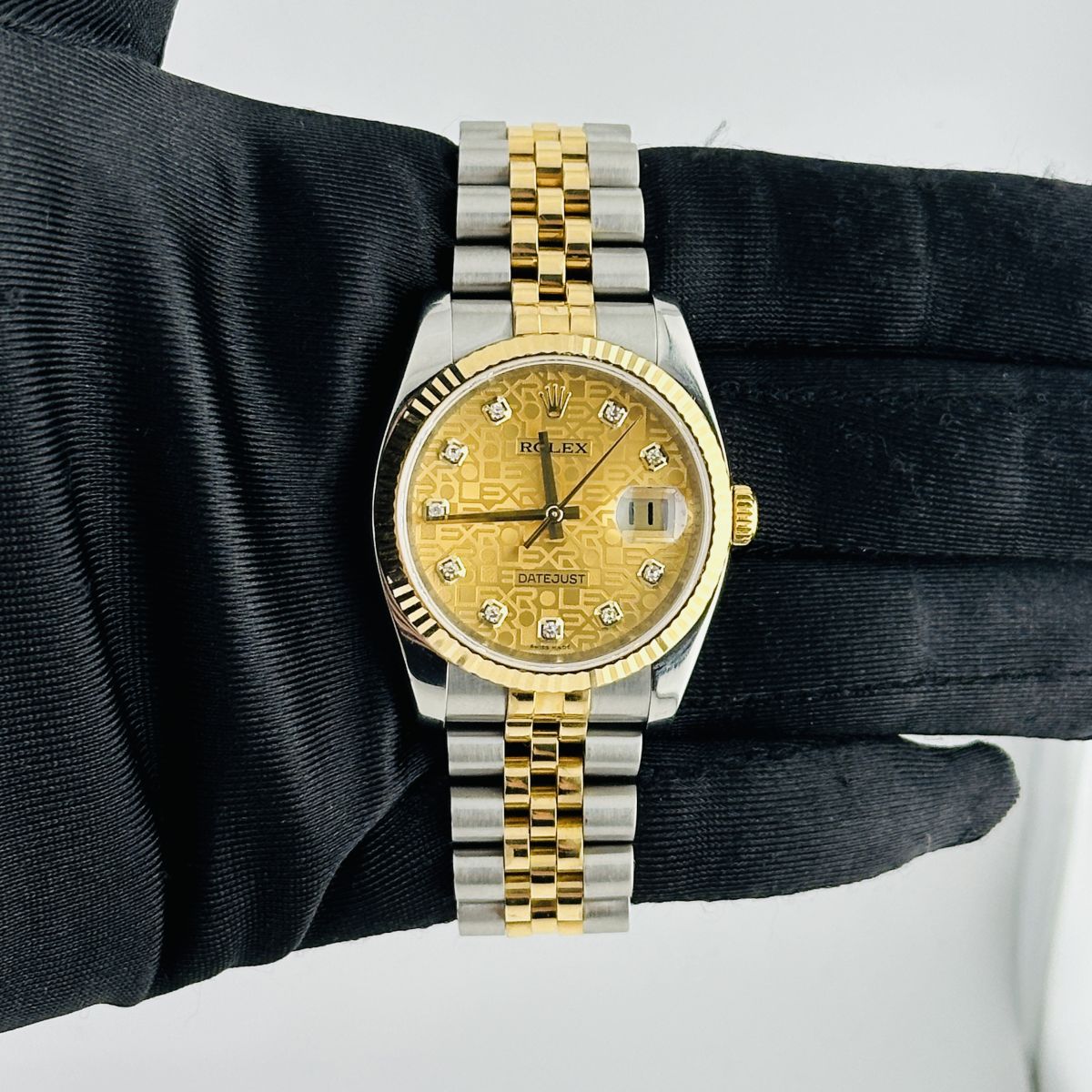 Rolex Datejust Gold Anniversary Diamond Dial Dial on Jubilee Ref. 116233 Card 2013